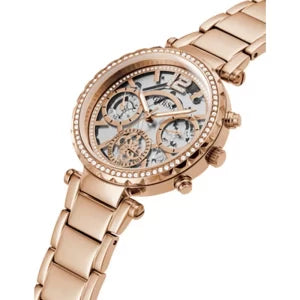 Guess Women’s Quartz Rose Gold Stainless Steel Rose Gold Dial 37mm Watch GW0403L3 Main Image