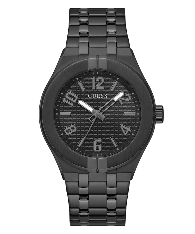 GUESS Mens Black Analog Watch