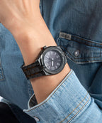GUESS Mens Black Analog Watch