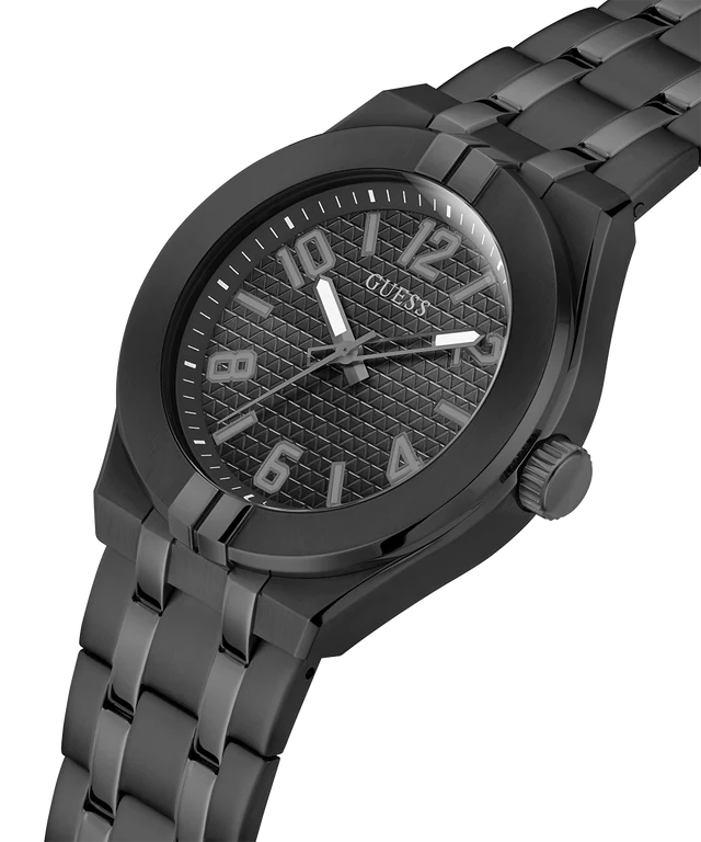 GUESS Mens Black Analog Watch