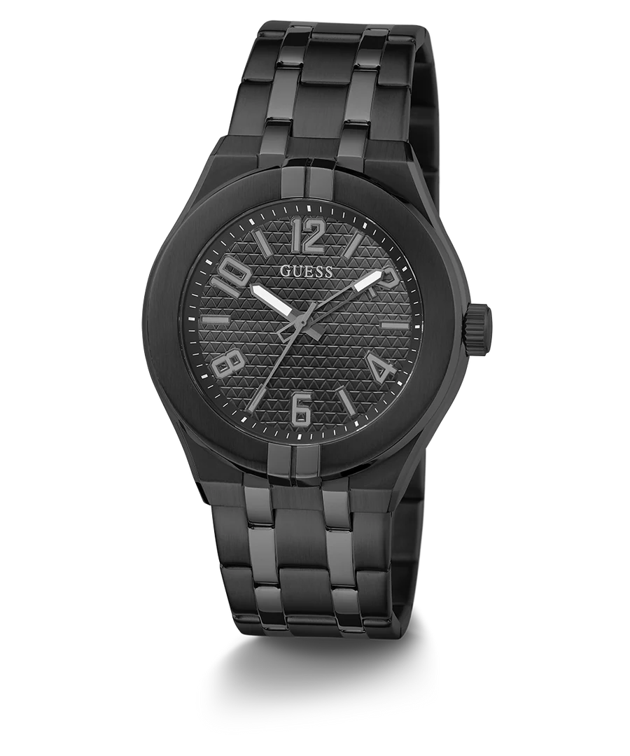 GUESS Mens Black Analog Watch