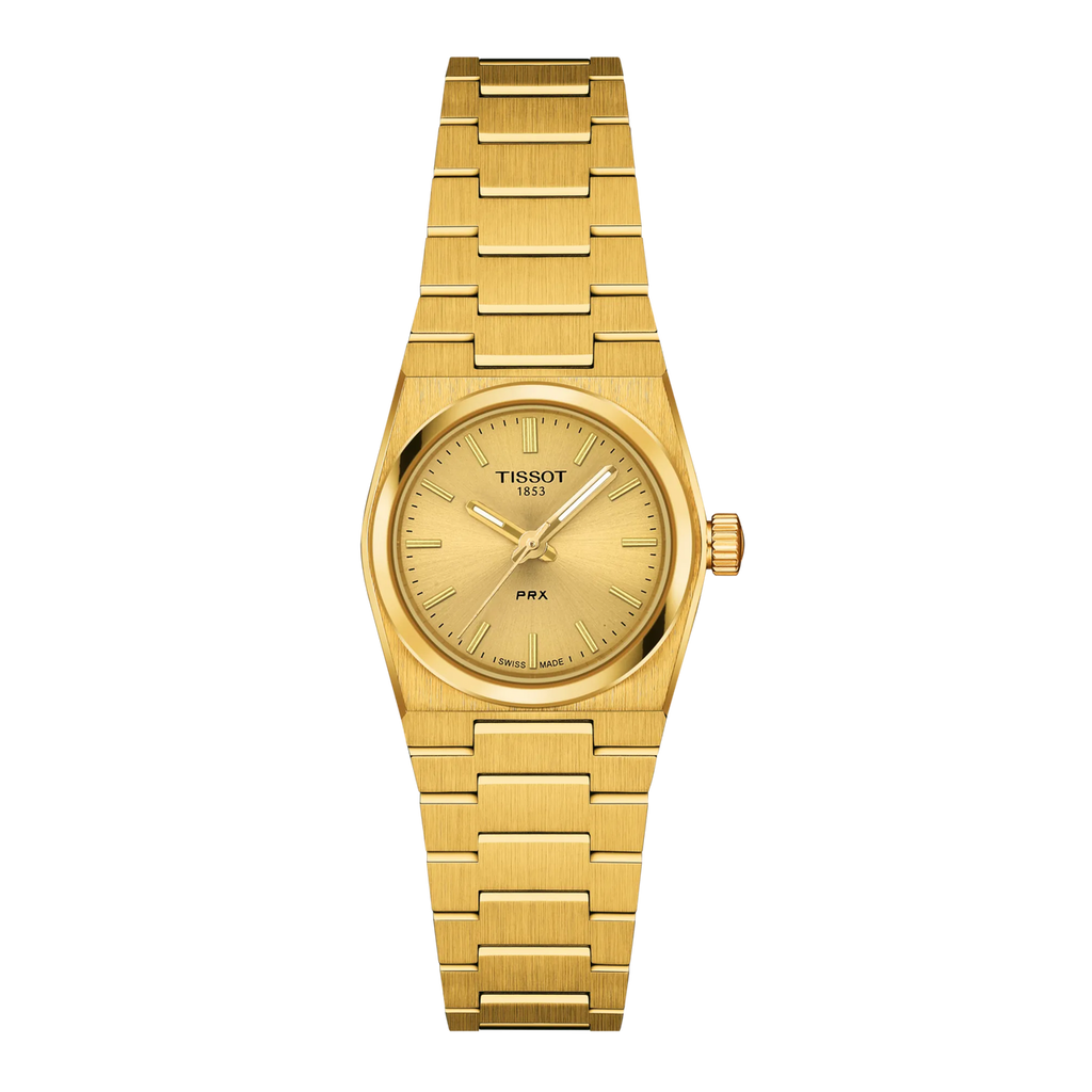PRX Quartz Champagne Dial Yellow Gold PVD Steel Women's Watch T137.010.33.021.00