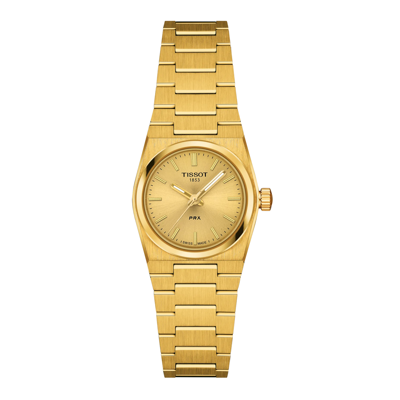 PRX Quartz Champagne Dial Yellow Gold PVD Steel Women's Watch T137.010.33.021.00