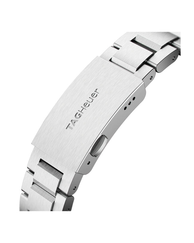 Tag Heuer Mens Aquaracer Silver Stainless Steel Case Automatic Blue Dial Silver Stainless Steel Bracelet Watch WAY201B.BA0927