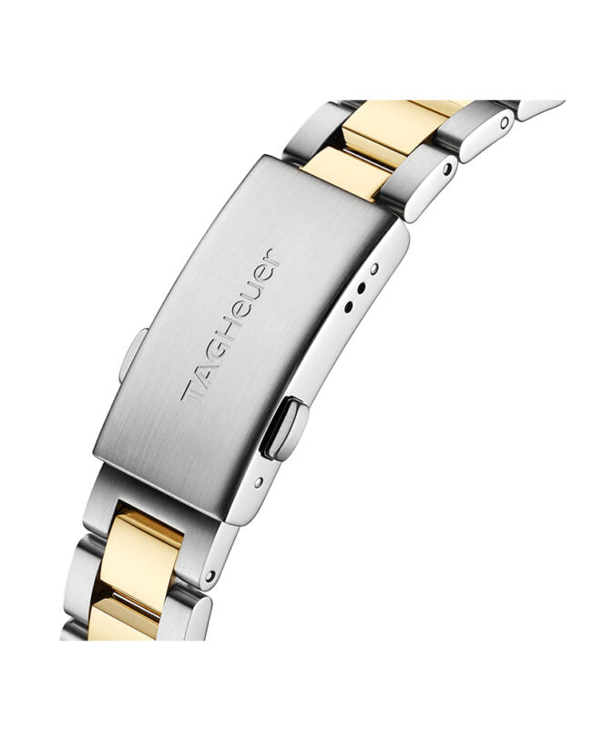 Tag Heuer Aquaracer Two-tone Stainless Steel White Mother of Pearl Dial Quartz Watch for Ladies- WBD1320.BB0320
