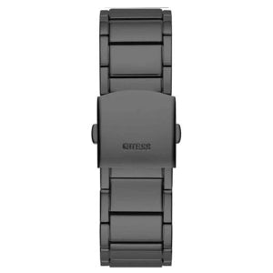 Guess Men’s Quartz Black Stainless Steel Silver Dial 43mm Watch GW0094G3 Main Image