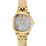 Versace Audrey Gold Stainless Steel Grey Dial Quartz Watch for Ladies – VELR00719