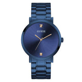 Guess Supernova Blue Stainless Steel Blue Dial Quartz Watch for Gents- Guess W1315G4