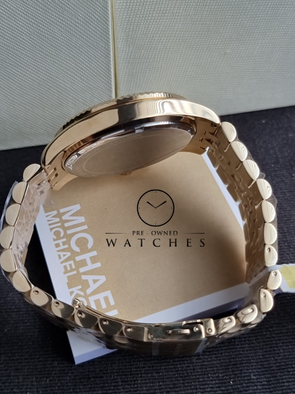 Michael Kors Men’s Quartz Stainless Steel Black Dial 45mm Watch MK8286