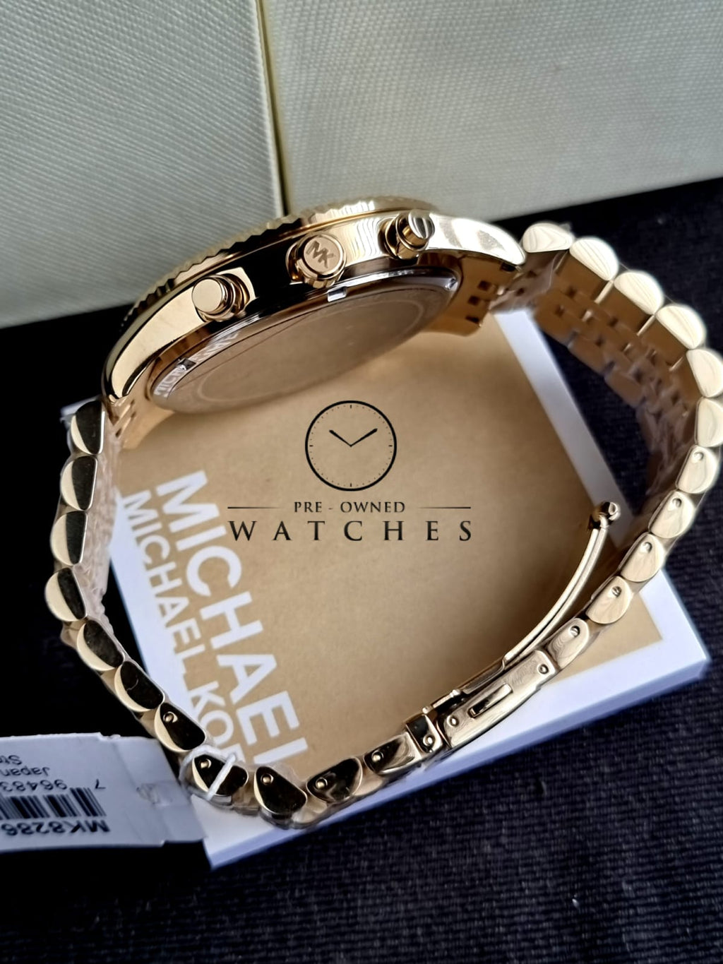 Michael Kors Men’s Quartz Stainless Steel Black Dial 45mm Watch MK8286
