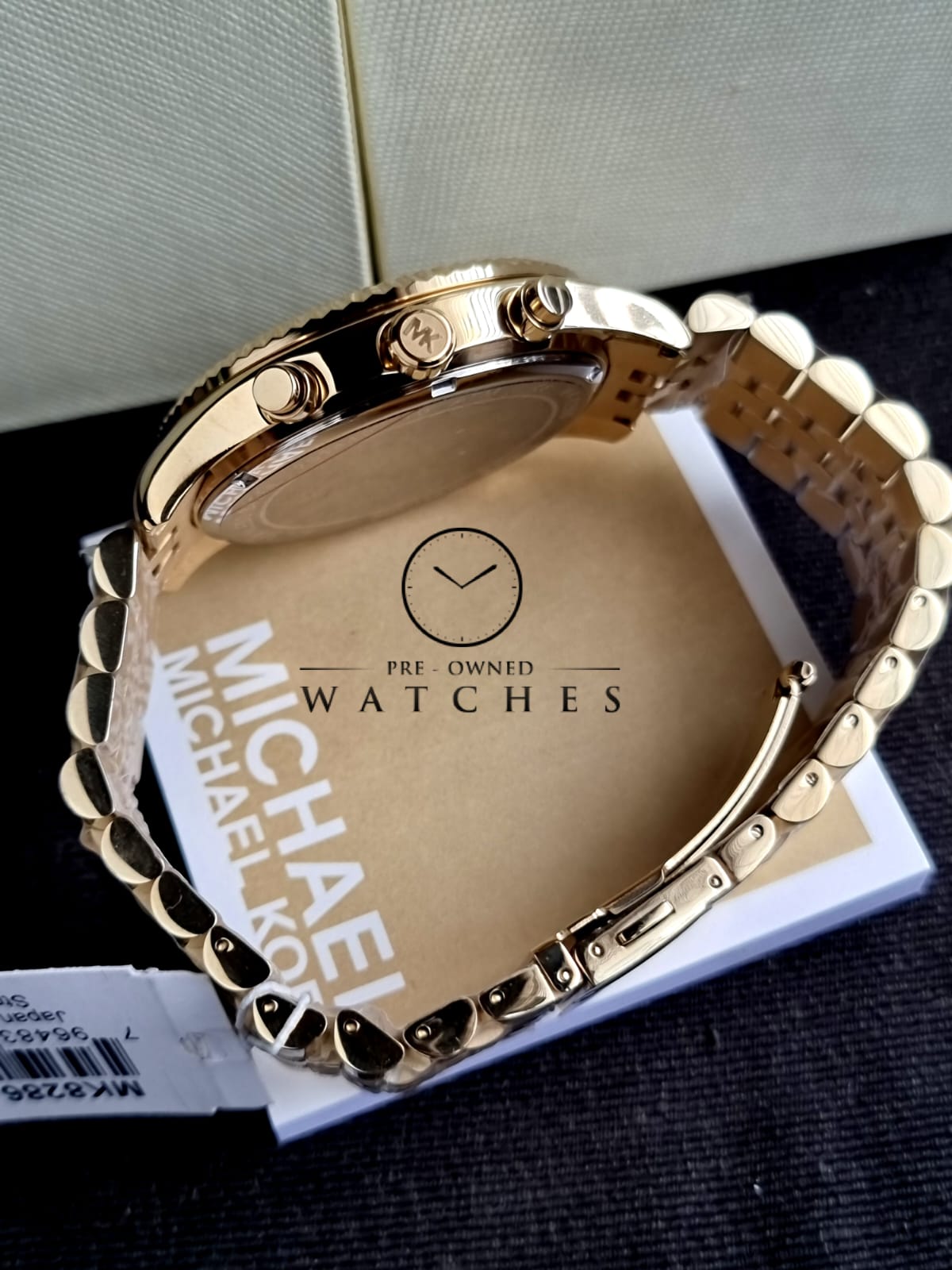 Michael Kors Men’s Quartz Stainless Steel Black Dial 45mm Watch MK8286