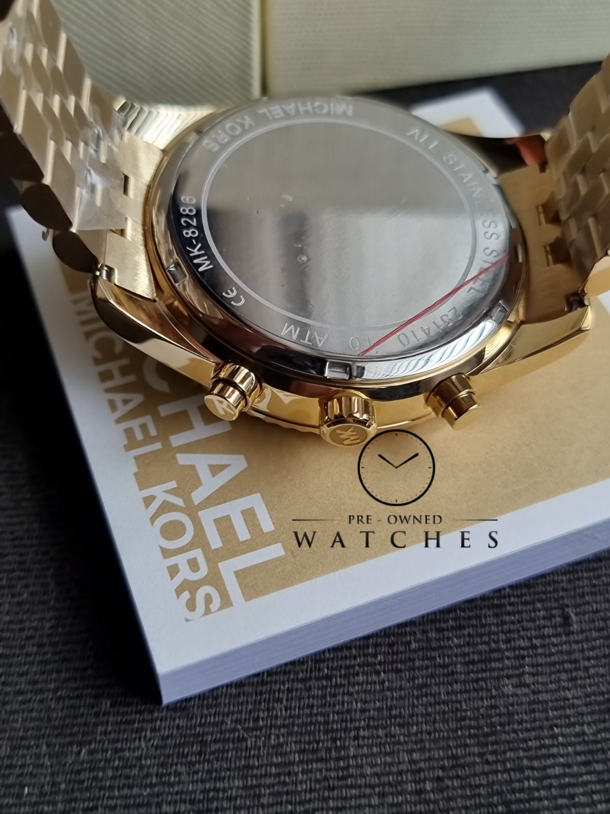 Michael Kors Men’s Quartz Stainless Steel Black Dial 45mm Watch MK8286