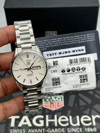 Tag Heuer Carrera Men’s Automatic Swiss Made Silver Stainless Steel Silver Dial 41mm Watch WAR201B.BA0723 WAR2018.BA0723