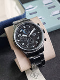 Fossil Pilot Chronograph Smoke Stainless Steel Watch FS5834 For Men