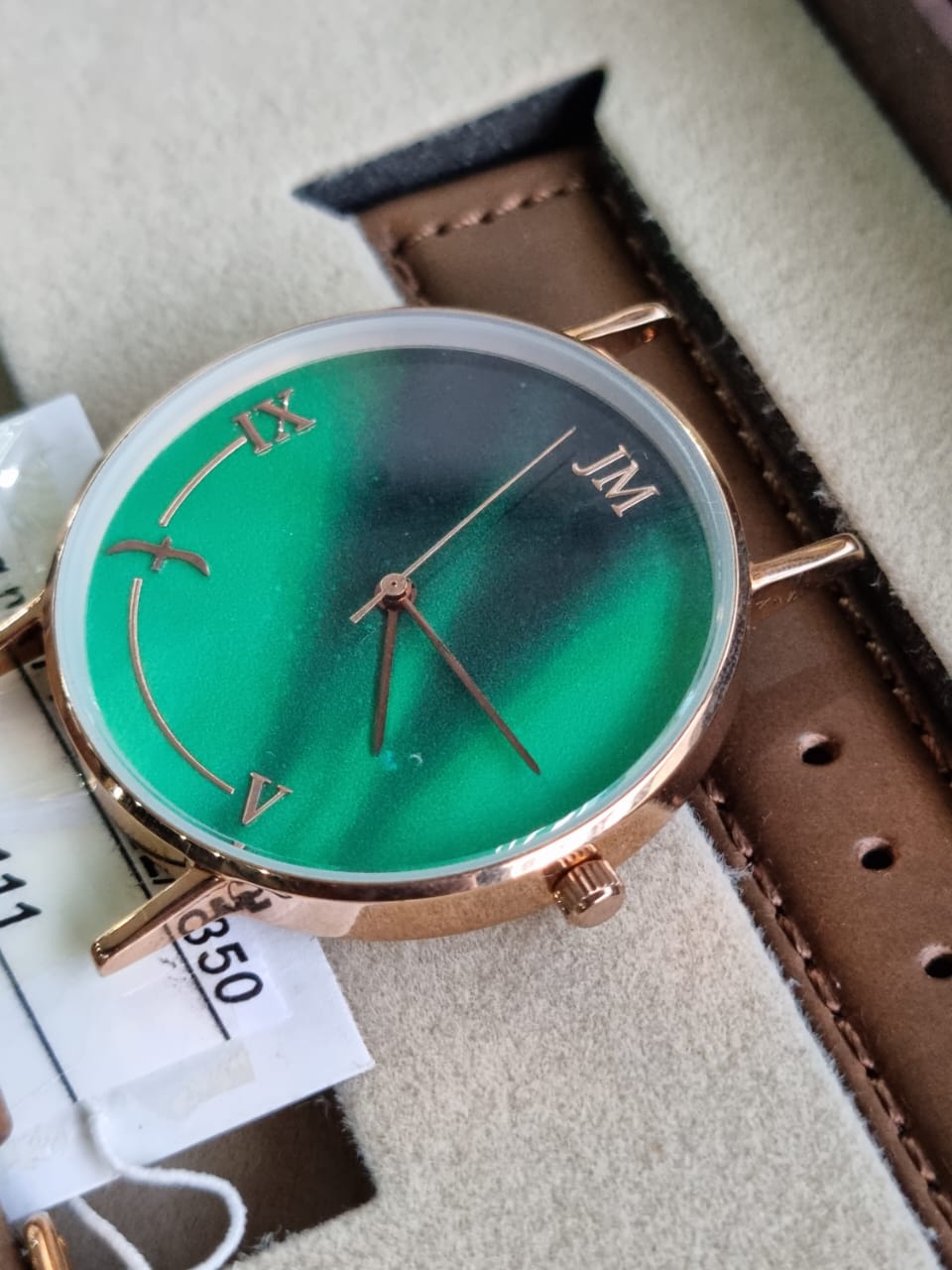 Jm Green Dial Ladies Watch