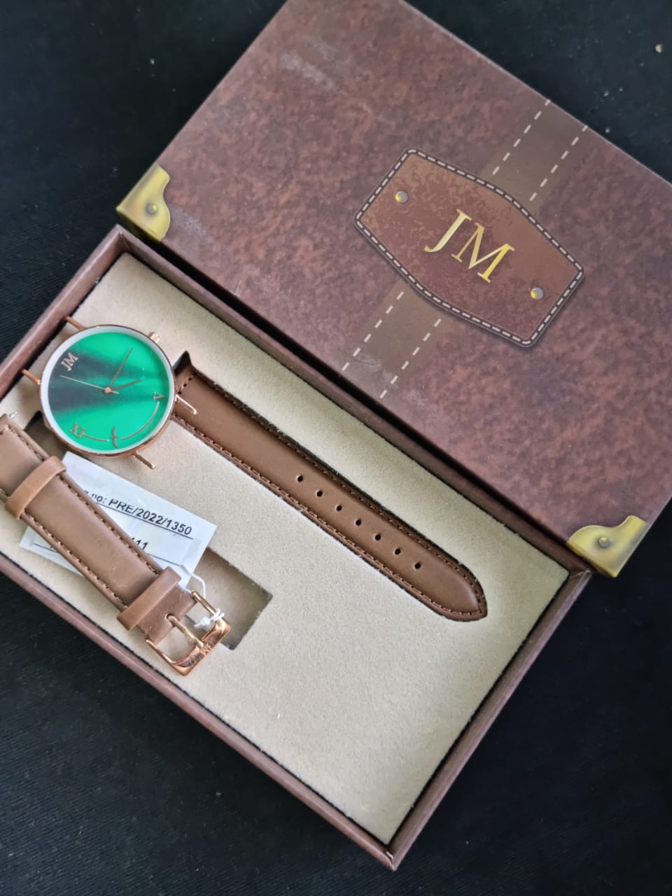 Jm Green Dial Ladies Watch
