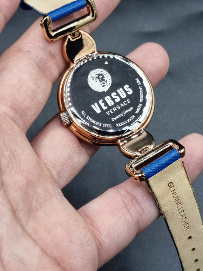 VERSUS Versace Blue dial Blue leather strap Main Image