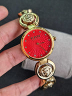 Versus Versace Golden Casing Red Dial