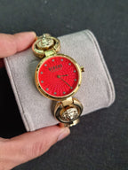 Versus Versace Golden Casing Red Dial
