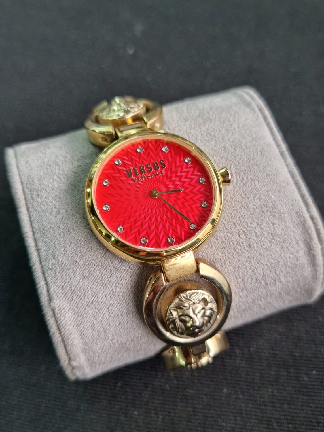 Versus Versace Golden Casing Red Dial