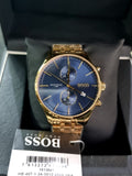 Hugo Boss Men’s Chronograph Stainless Steel Blue Dial 42mm Watch 1513841