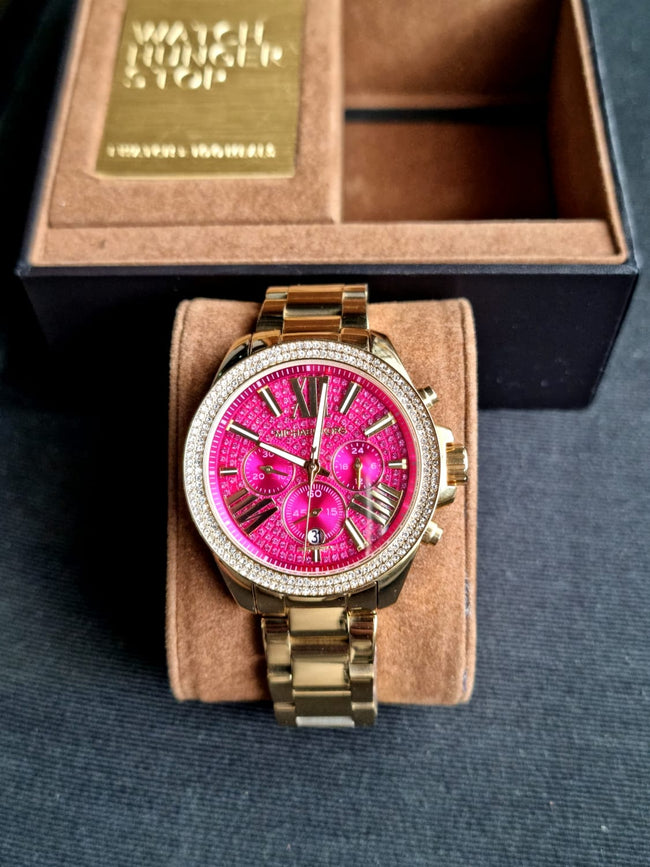 Michael Kors Women's Wren Gold-Tone Watch MK6290 Hover Image