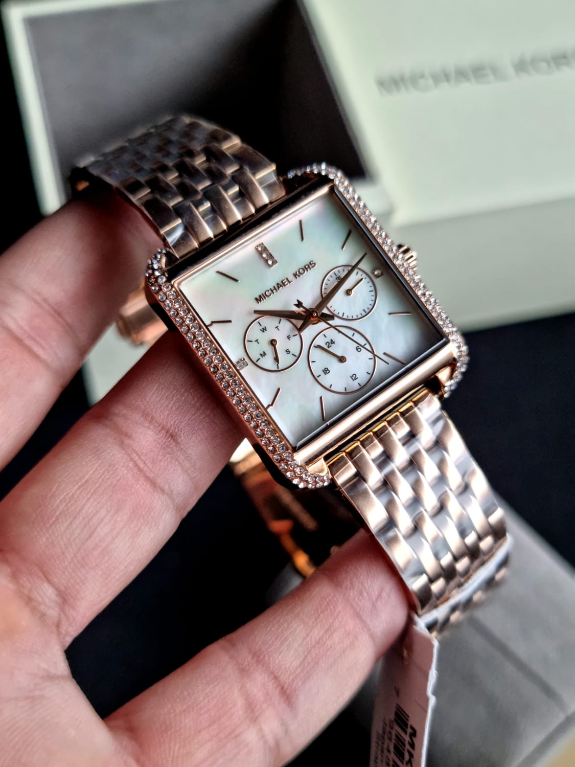 Michael Kors Women's Drew Multifunction Rose Gold-Tone Stainless Steel Watch MK4375