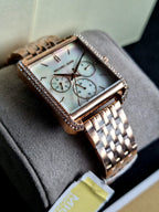 Michael Kors Women's Drew Multifunction Rose Gold-Tone Stainless Steel Watch MK4375
