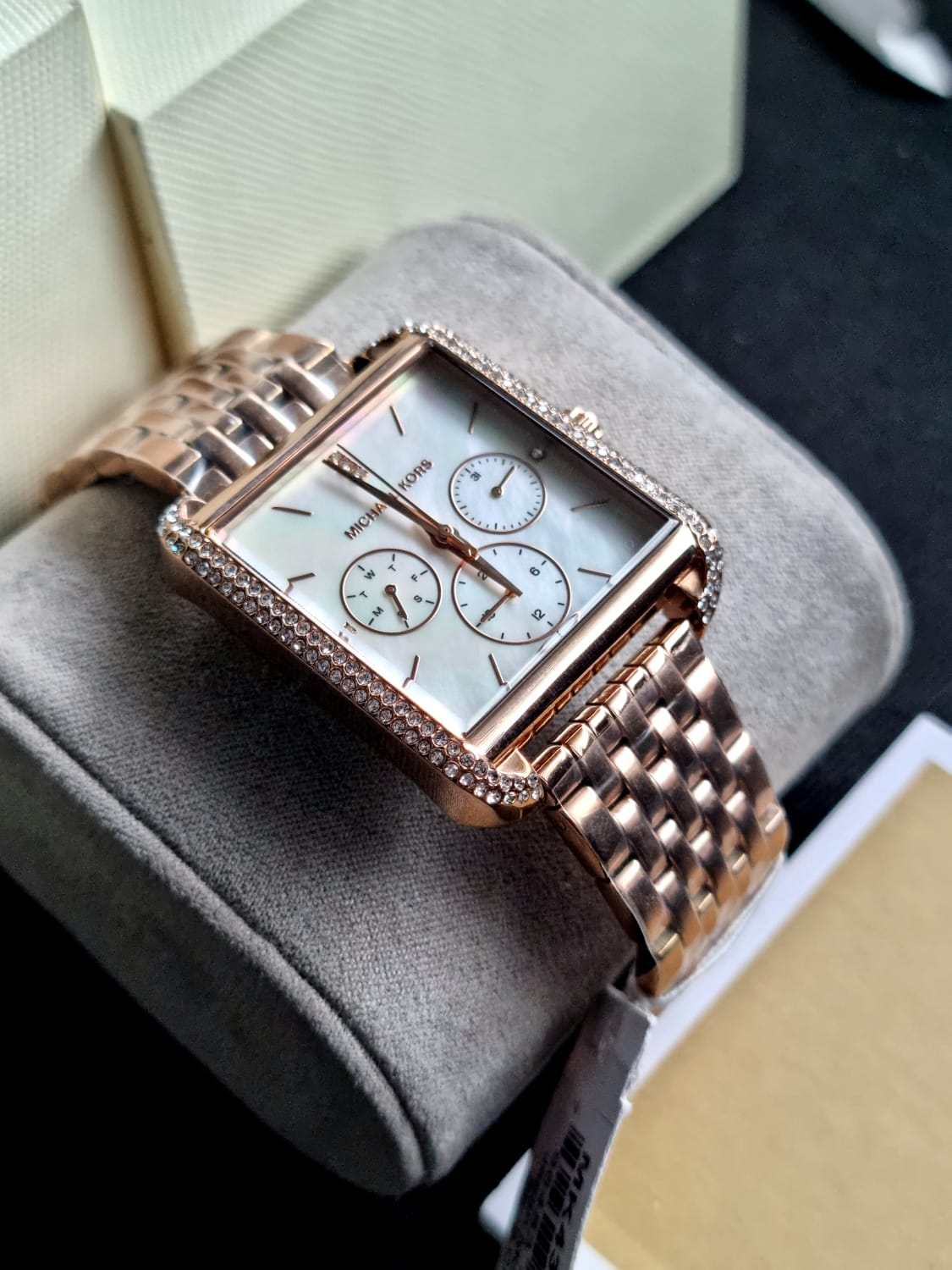 Michael Kors Women's Drew Multifunction Rose Gold-Tone Stainless Steel Watch MK4375