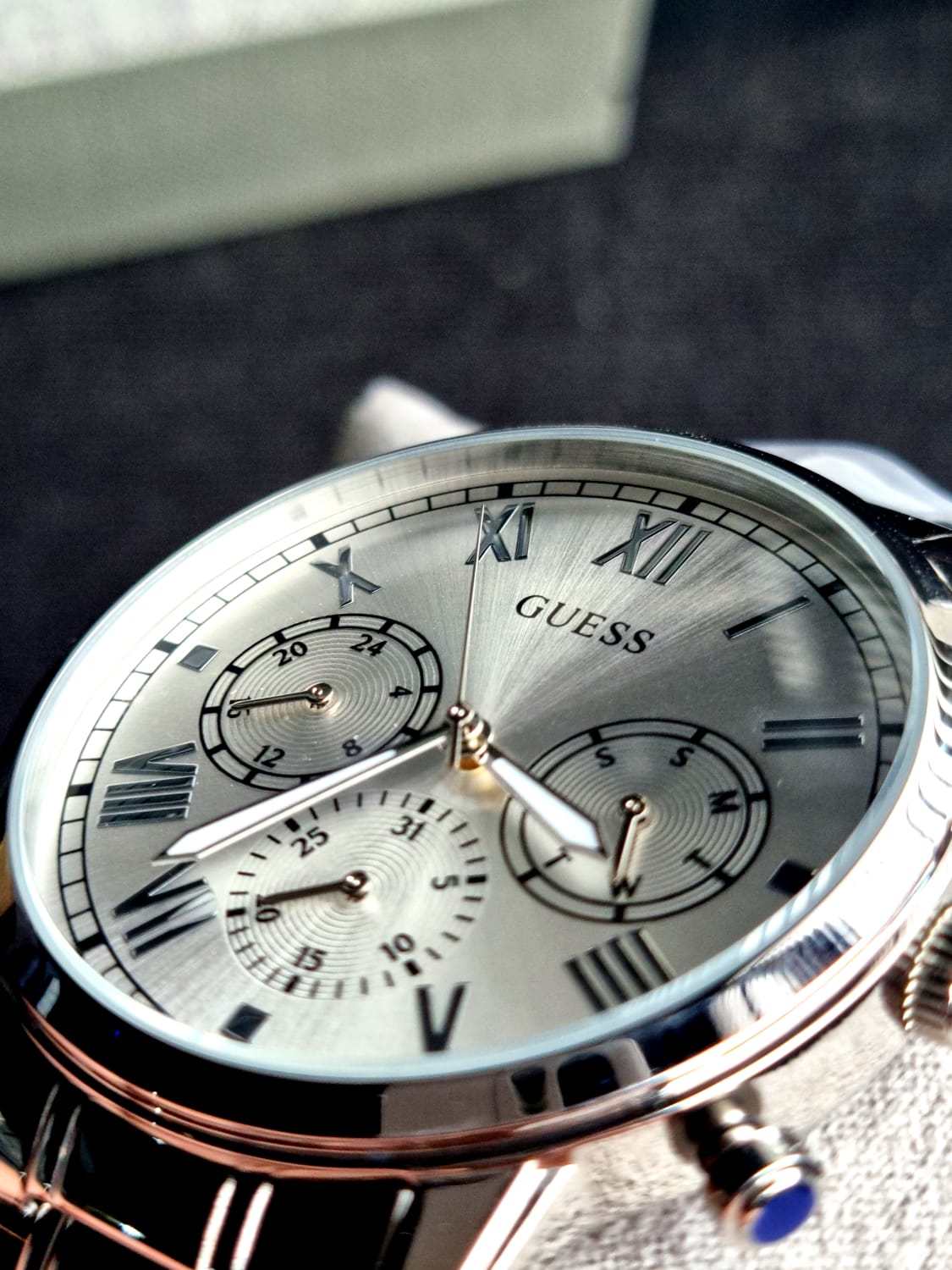 GUESS Analog Silver Dial Men's Watch-GW0066G1