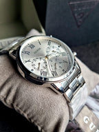 GUESS Analog Silver Dial Men's Watch-GW0066G1