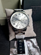 GUESS Analog Silver Dial Men's Watch-GW0066G1