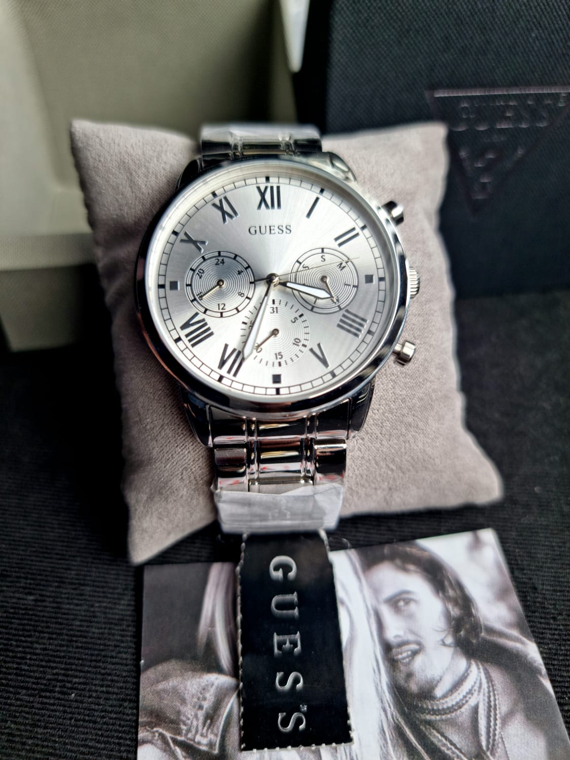 GUESS Analog Silver Dial Men's Watch-GW0066G1