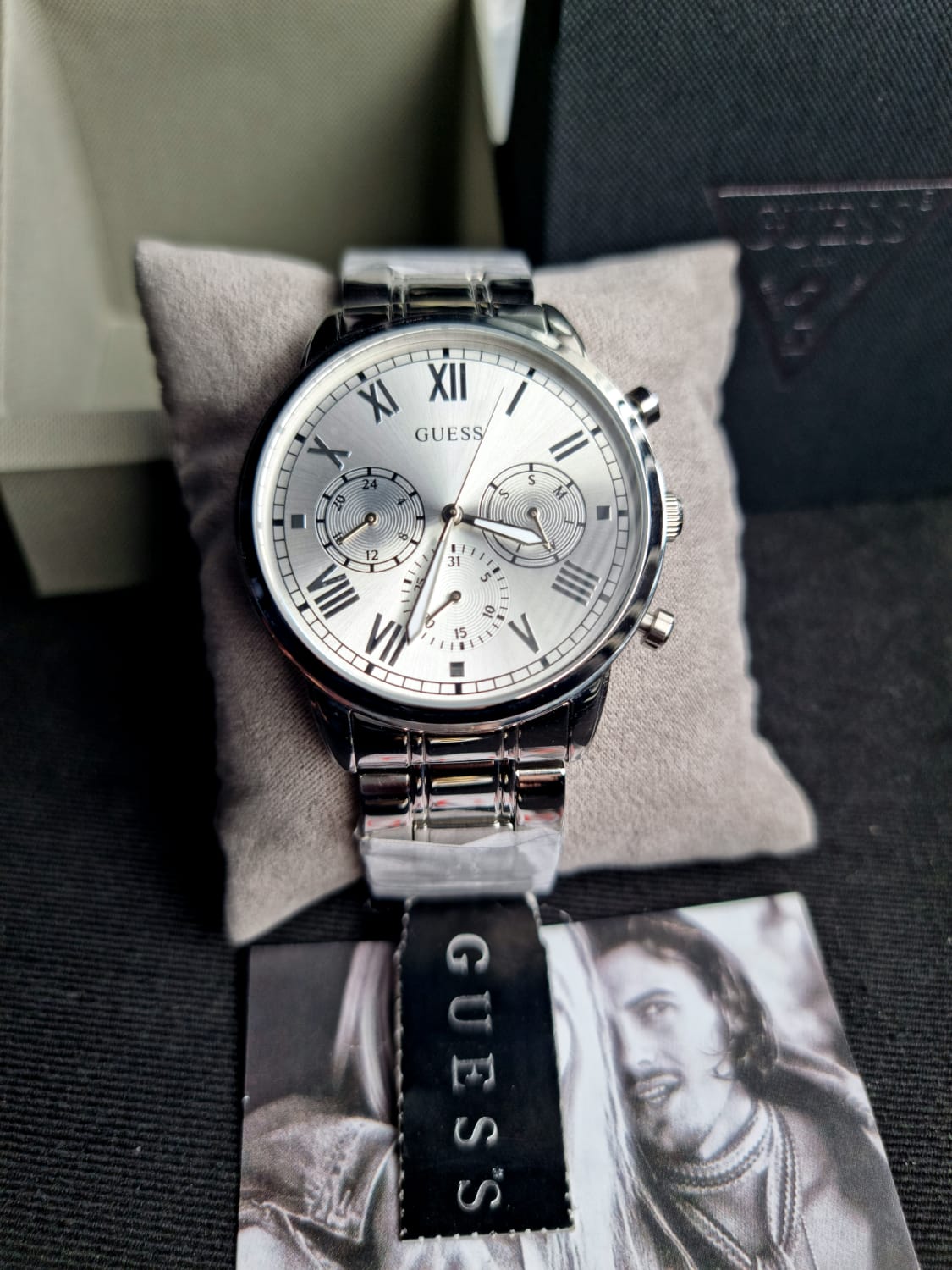GUESS Analog Silver Dial Men's Watch-GW0066G1
