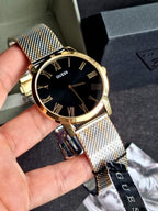 Guess Men’s Analog Stainless Steel Black Dial 44mm Watch W1179G2