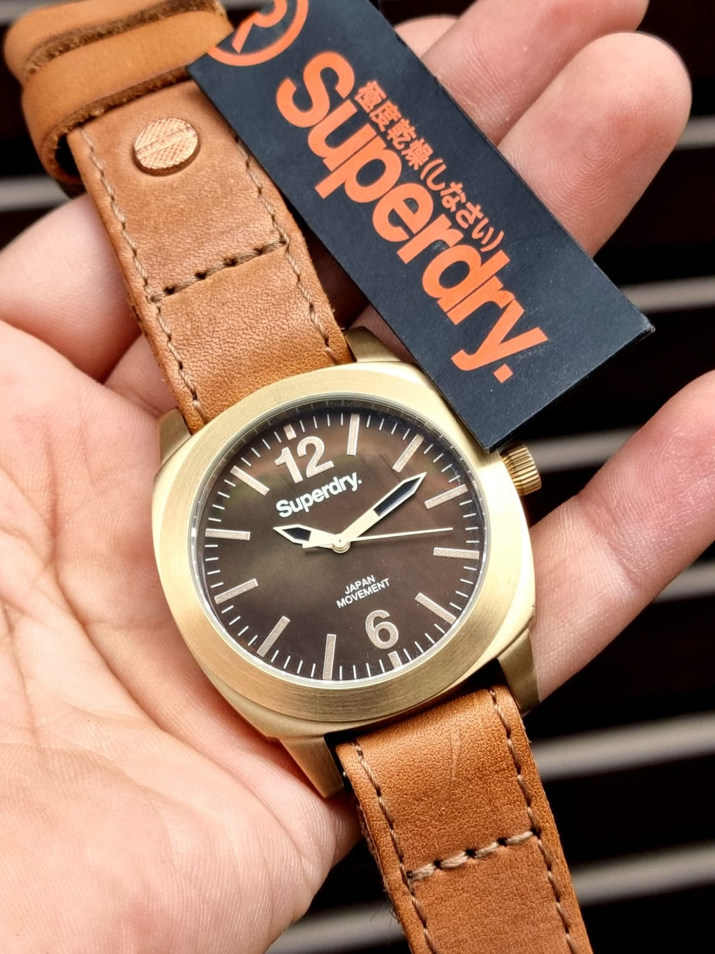 Superdry Brown Leather Brown Dial 38mm Quartz Watch  SYL117TG