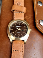 Superdry Brown Leather Brown Dial 38mm Quartz Watch  SYL117TG