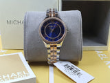 Michael Kors Women’s Quartz Two Tone Stainless Steel Blue Dial 33mm Watch MK3929
