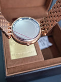 Michael Kors Women’s Quartz Rose Gold Stainless Steel Red Dial 39mm Watch MK3378