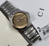Gucci Men’s Analog Quartz Stainless Steel Brown Dial 38mm Watch YA126406