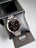 Hugo Boss Men’s Chronograph Stainless Steel Black Dial 42mm Watch 1513840