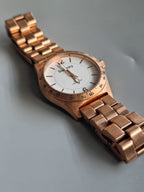Superdry SYL124RGM-Women's Watch Analogue Quartz White Dial Steel Bracelet-Pink