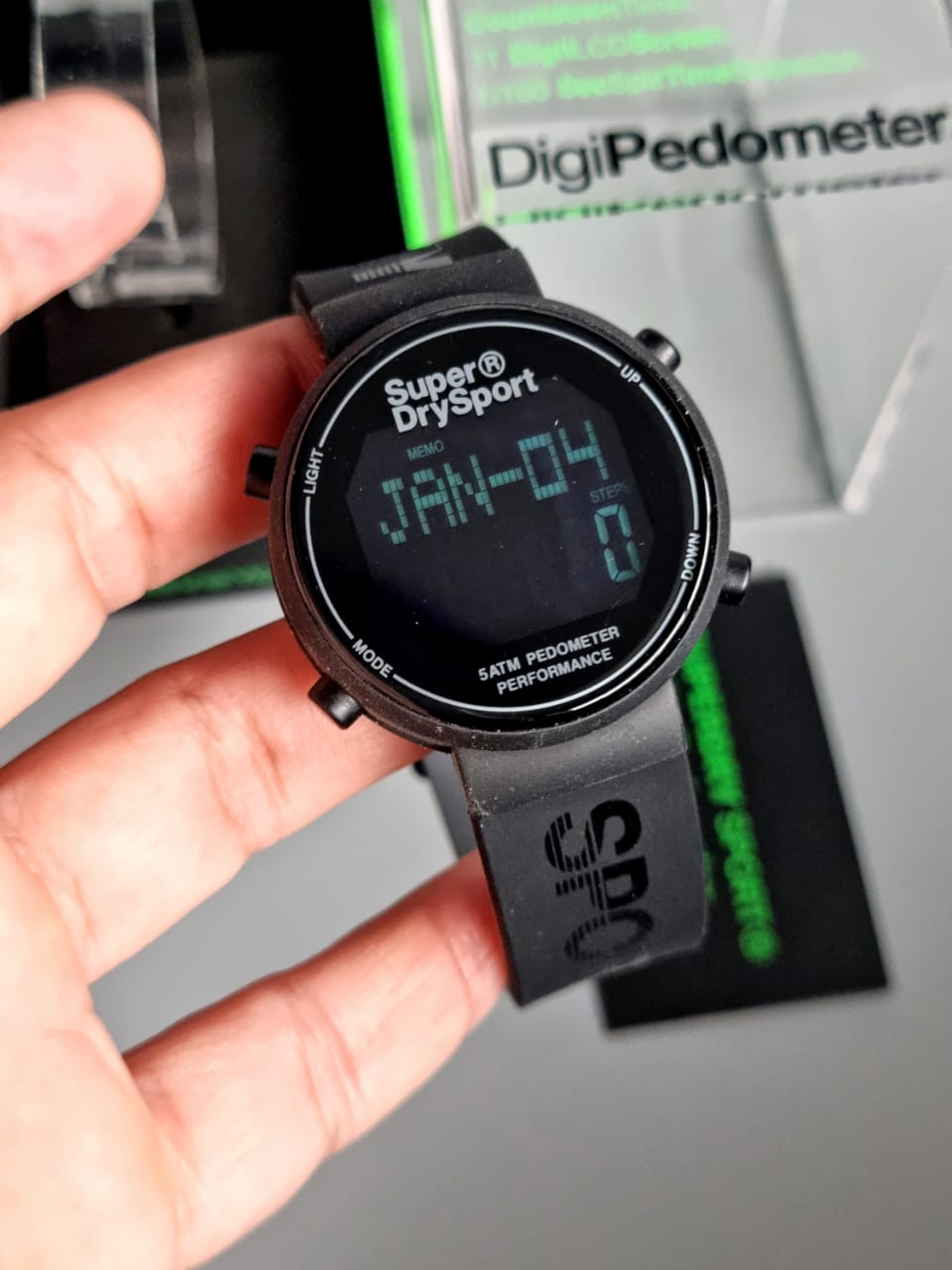 Superdry Unisex Superdry Digi Pedometer Chronograph Watch SYG203BB