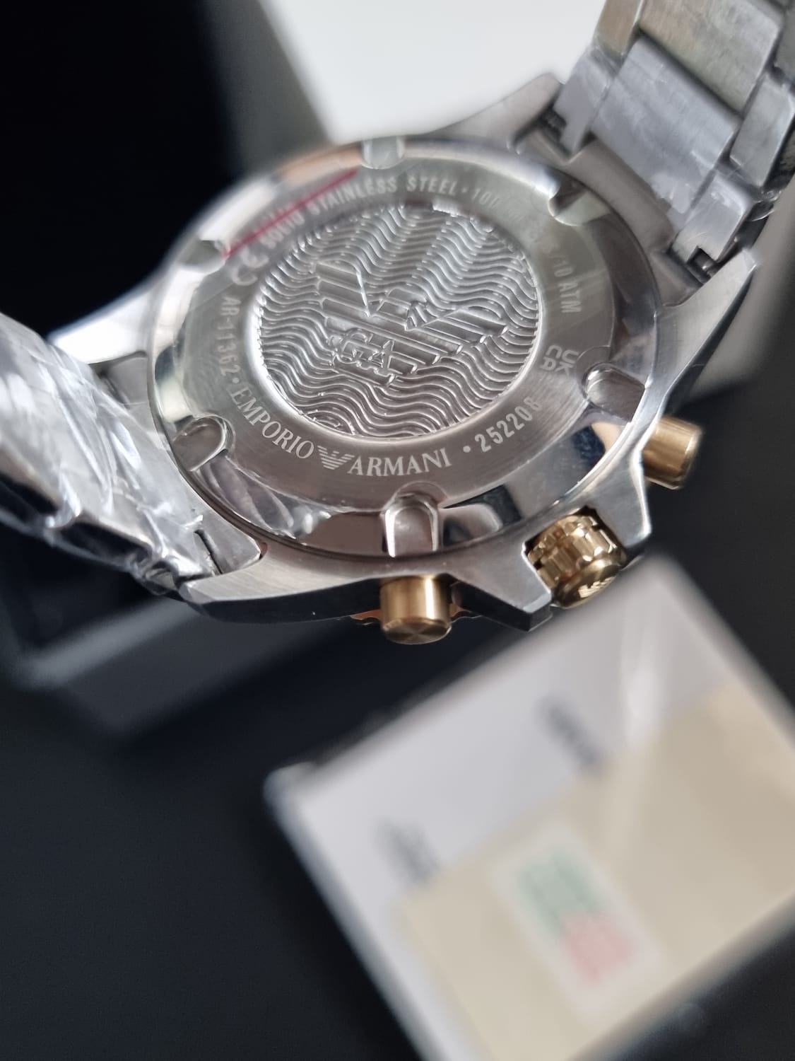 Emporio Armani Diver Blue/Gold toned steel 43 mm AR11362