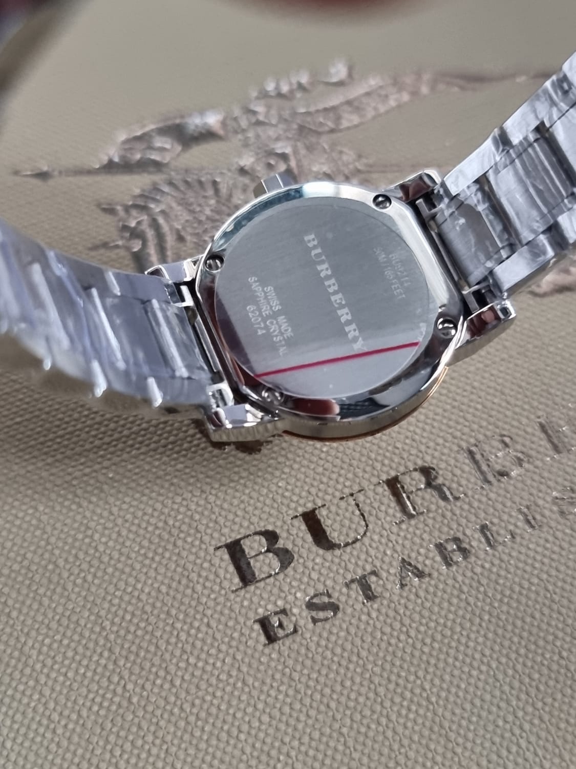 BURBERRY Heritage Grey Dial Two-tone Stainless Steel Ladies Watch BU9214