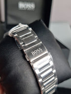Hugo Boss Men’s Chronograph Quartz Stainless Steel Blue Dial 44mm Watch 1513763