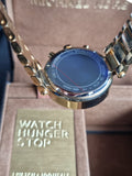 Michael Kors MK5856 Parker Gold Analog Chrono Glitz Dial Steel Women Watch