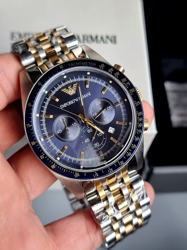 Emporio Armani Men’s Analogue Quartz Stainless Steel 46mm Watch AR6088 Hover Image