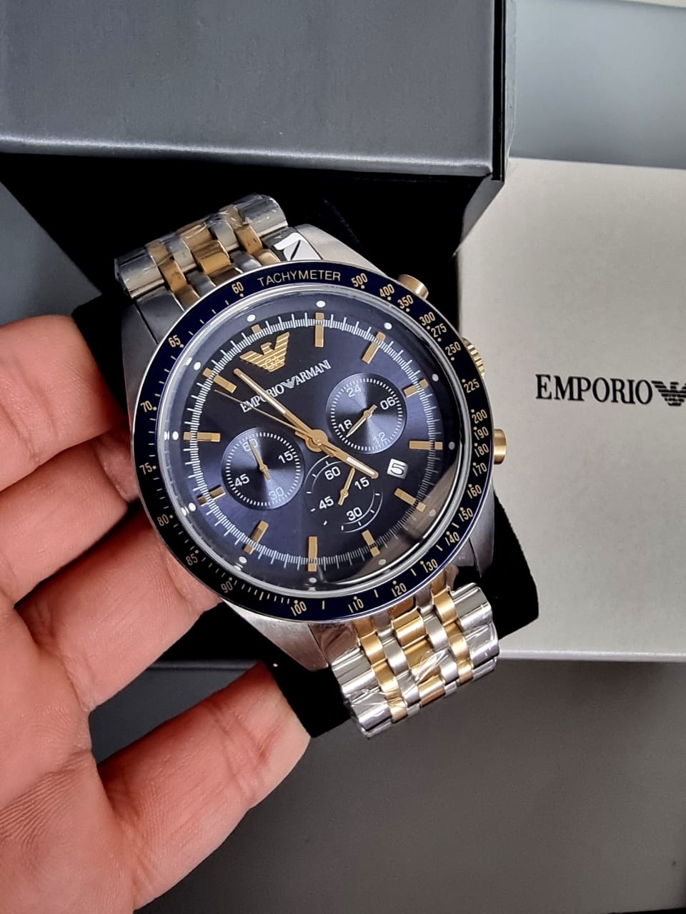 Emporio Armani Men’s Analogue Quartz Stainless Steel 46mm Watch AR6088