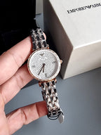 Emporio Armani Women’s Analog Stainless Steel Silver Dial 32mm Watch AR11293 s